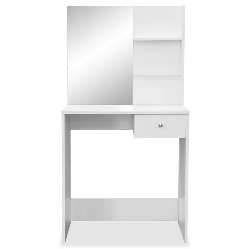 vidaXL Toaletka, 75x40x141 cm, materiał drewnopochodny, biała