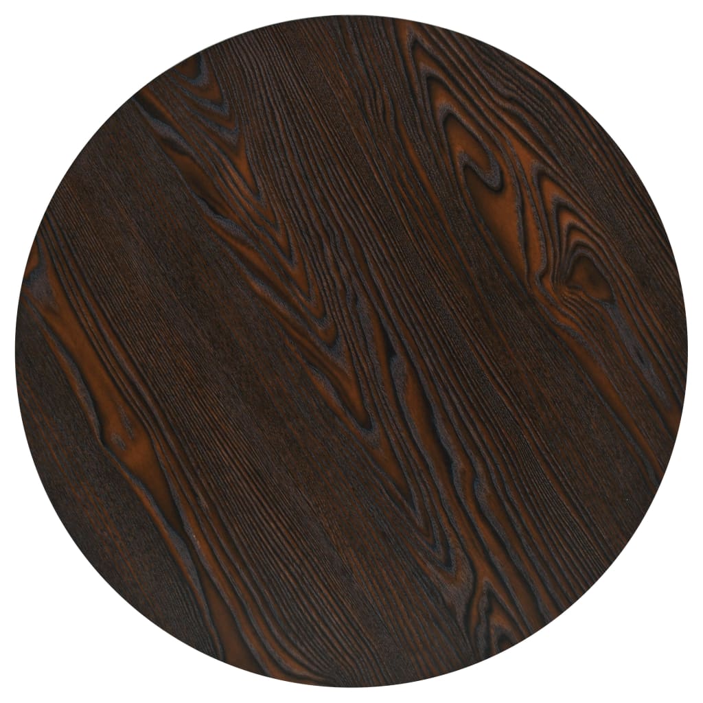 vidaXL Stolik bistro z MDF, stalowa podstawa, 60x75 cm, ciemny jesion