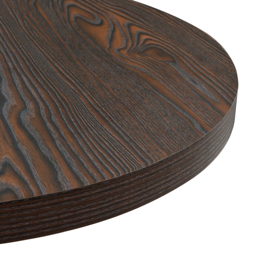vidaXL Stolik bistro z MDF, stalowa podstawa, 60x75 cm, ciemny jesion