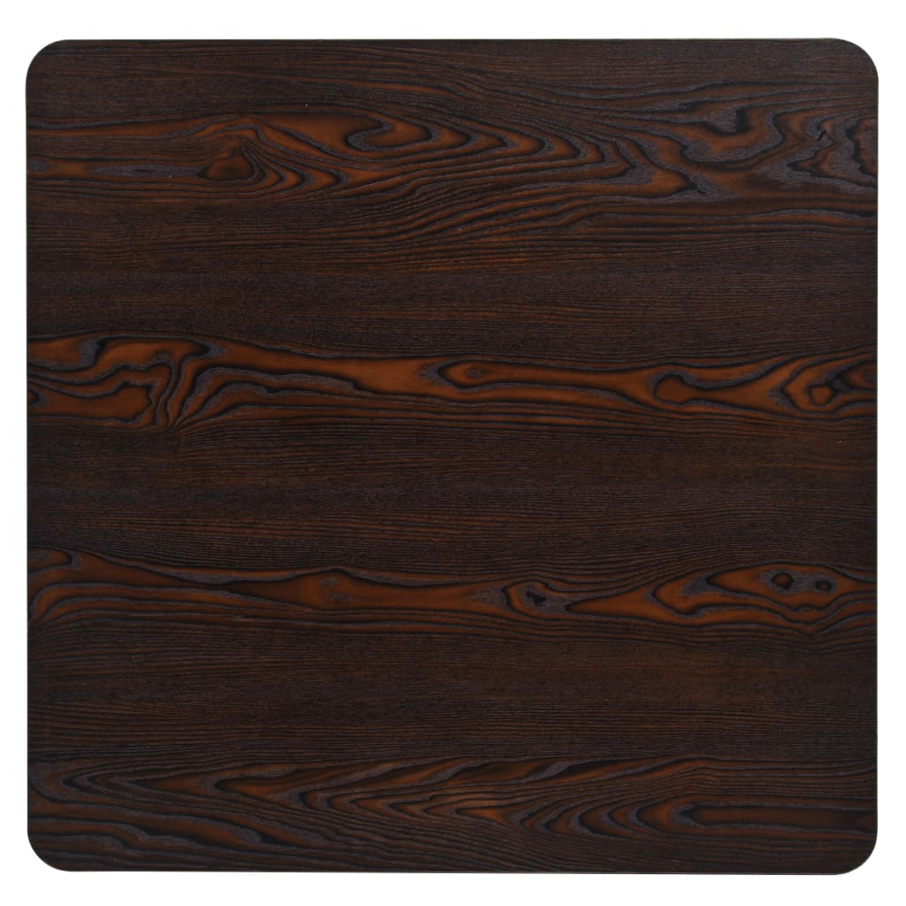 vidaXL Stolik barowy z MDF na stalowej podstawie, 80x80x75 cm, jesion