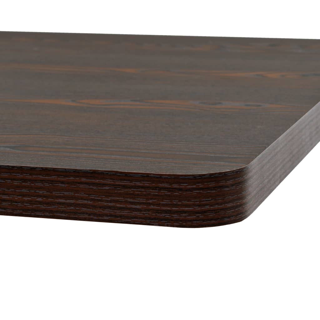 vidaXL Stolik barowy z MDF na stalowej podstawie, 80x80x75 cm, jesion