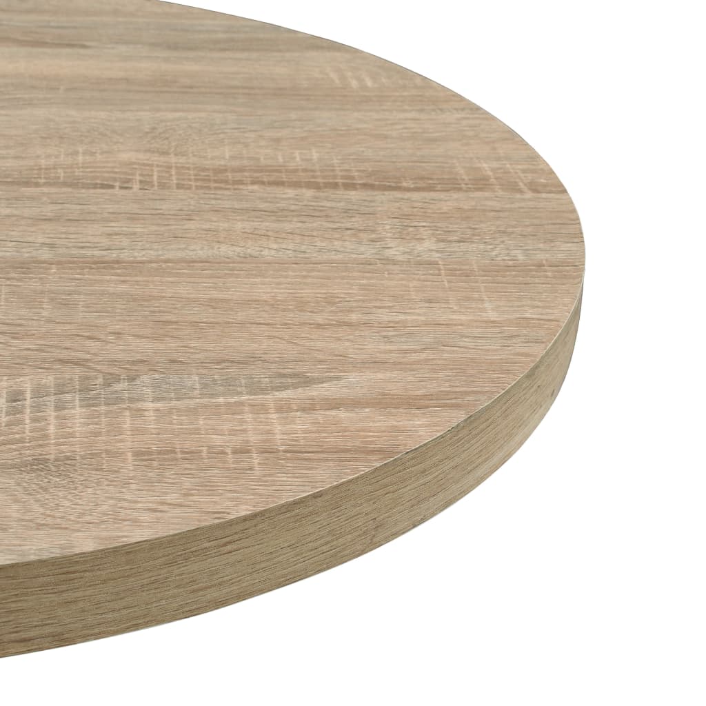 vidaXL Stolik bistro z MDF, stalowa podstawa, 60x75 cm, kolor dębu