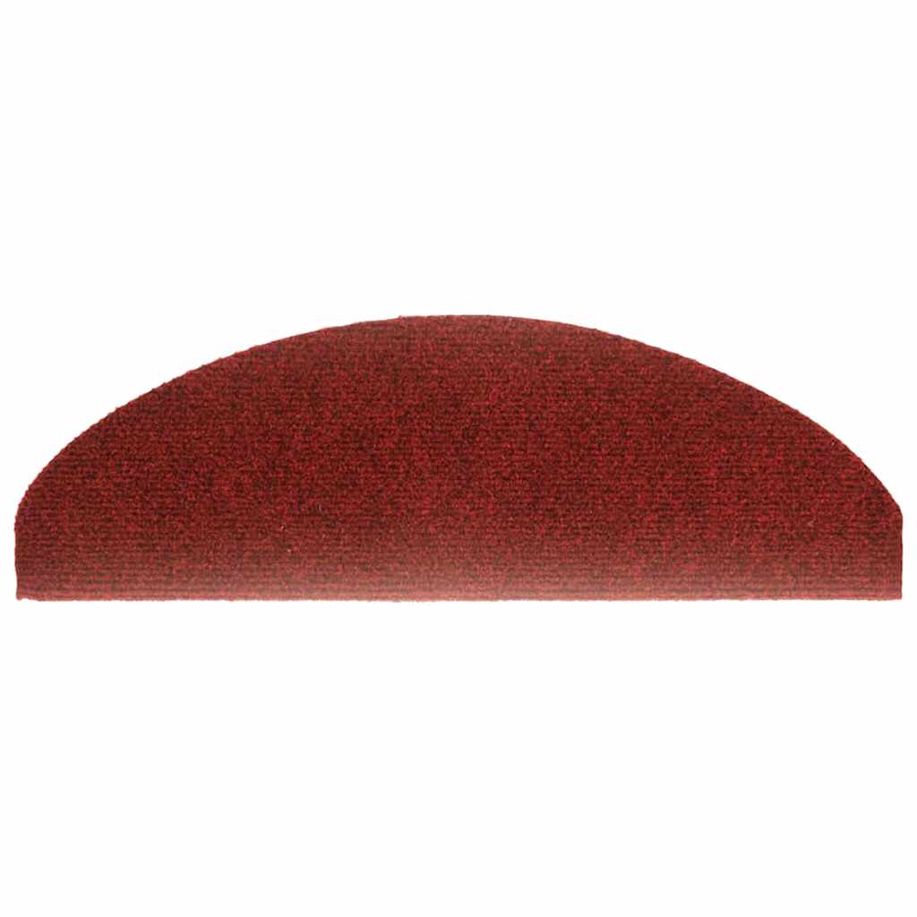 vidaXL Samoprzylepne nakładki na schody, 15 szt., 65x21x4 cm, czerwone