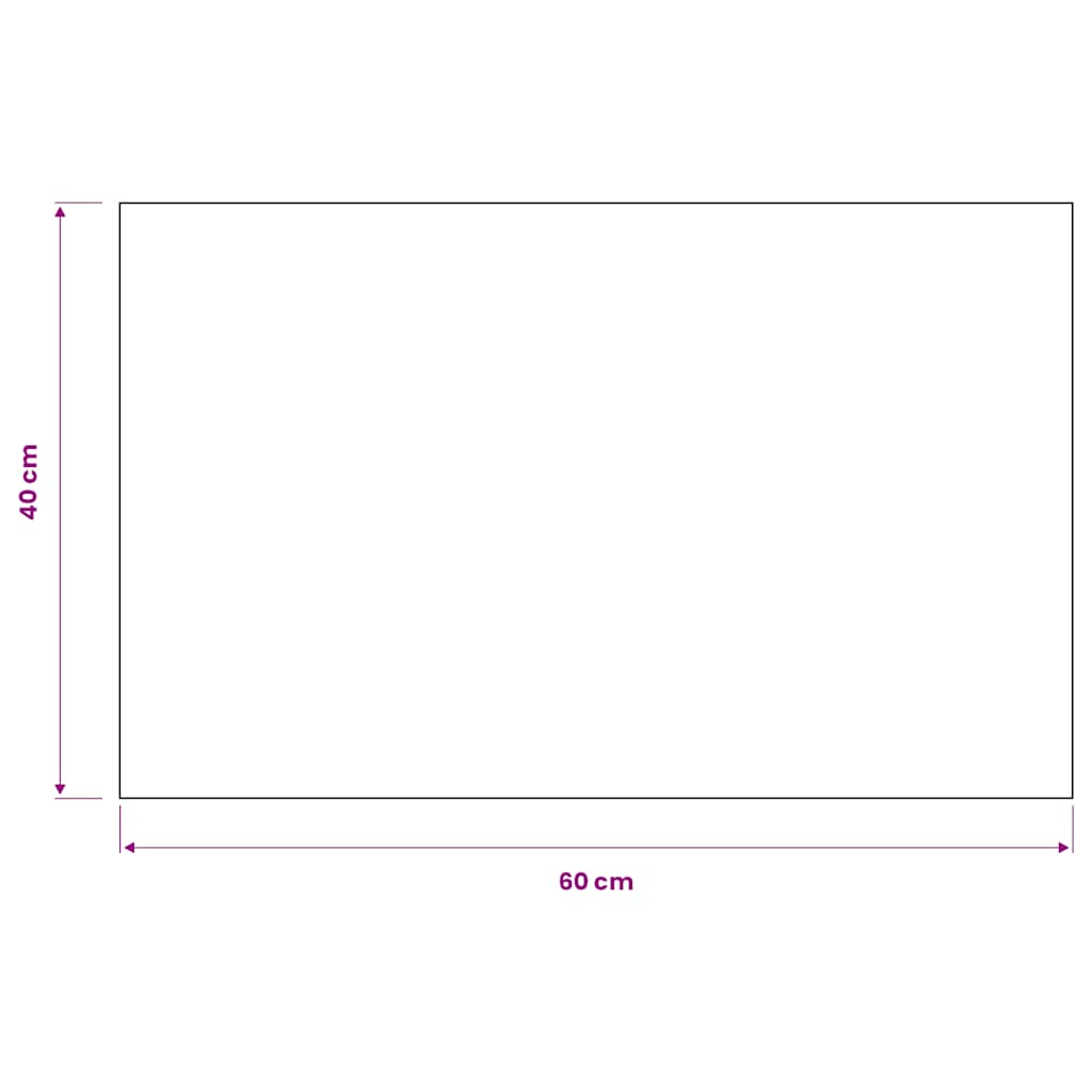 vidaXL Prostokątna wycieraczka przed drzwi 40 x 60 cm, czarna