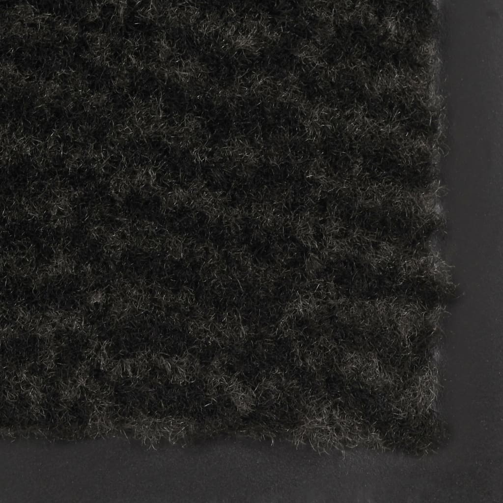vidaXL Prostokątna wycieraczka przed drzwi 80 x 120 cm, czarna