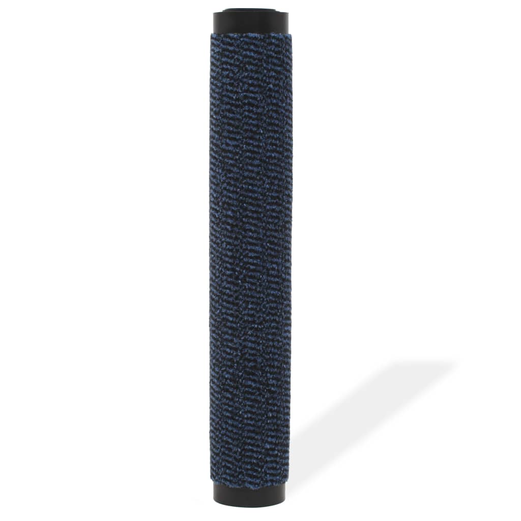 vidaXL Prostokątna wycieraczka przed drzwi 90 x 150 cm, niebieska