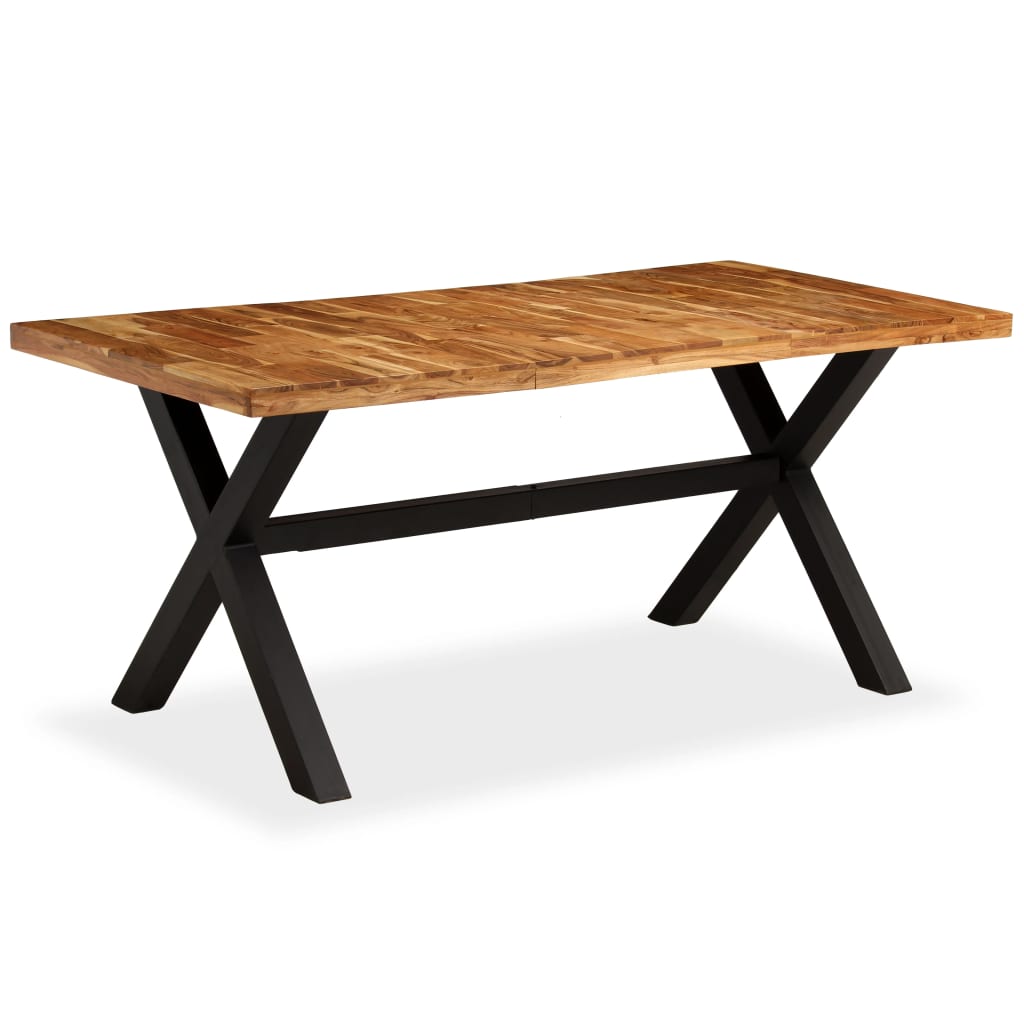 vidaXL Stół do jadalni z drewna akacjowego i mango, 180x90x76 cm
