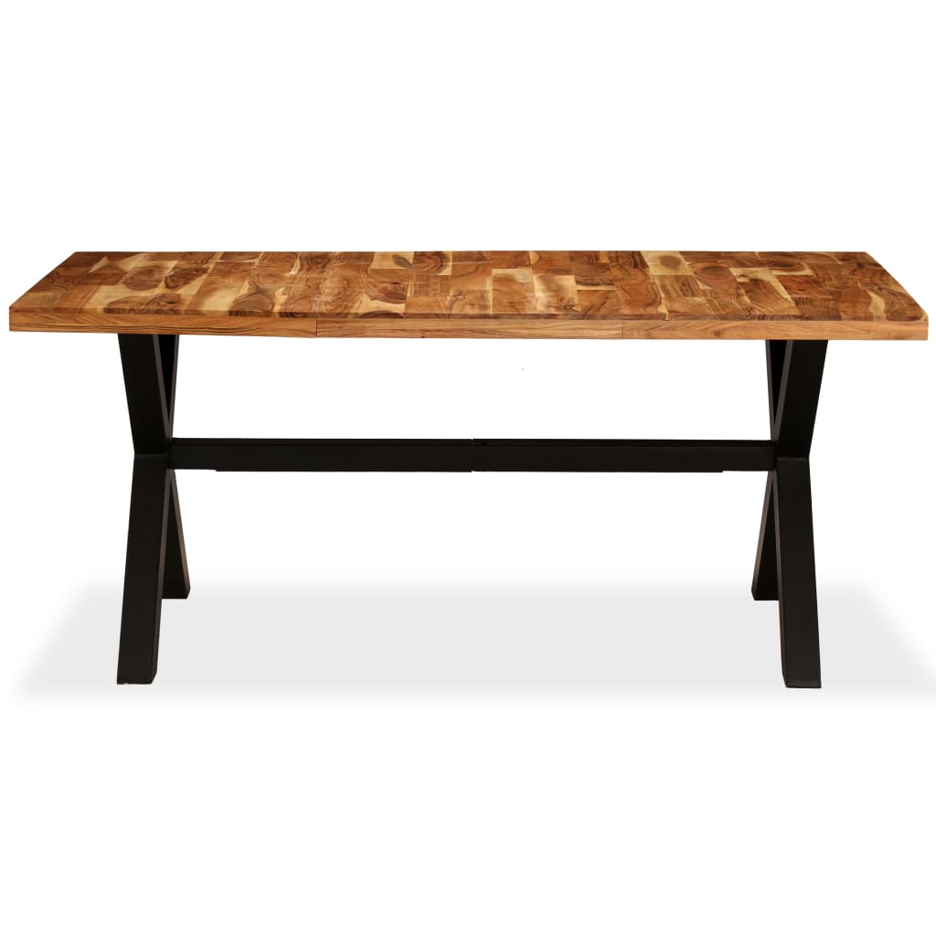 vidaXL Stół do jadalni z drewna akacjowego i mango, 180x90x76 cm