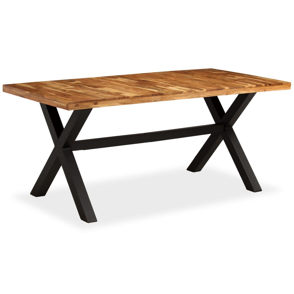 vidaXL Stół do jadalni z drewna akacjowego i mango, 180x90x76 cm