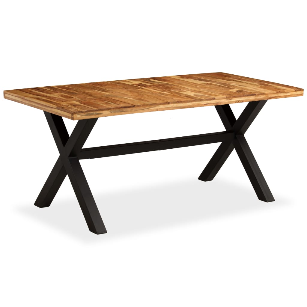 vidaXL Stół do jadalni z drewna akacjowego i mango, 180x90x76 cm