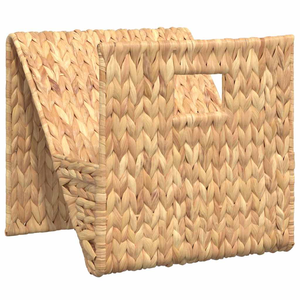vidaXL Stojak na gazety, 31x31x31 cm, hiacynt wodny