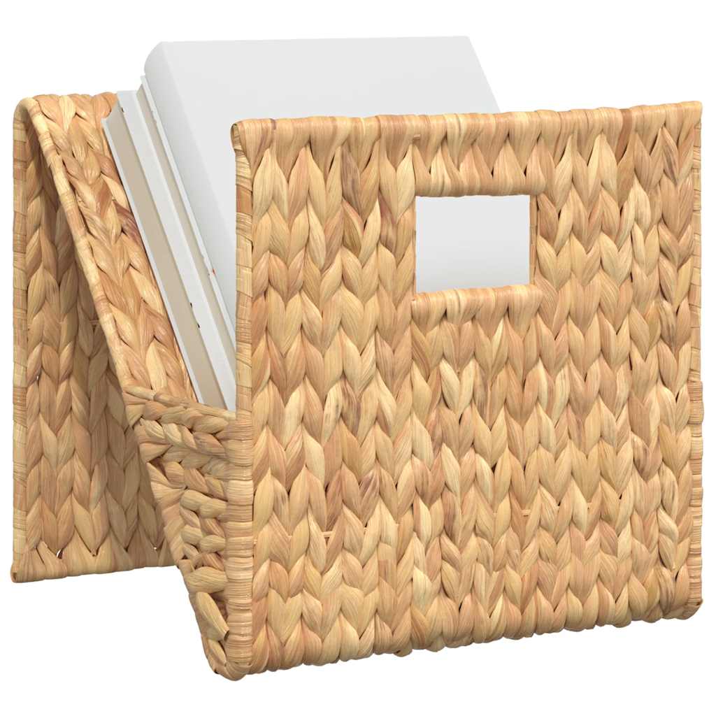 vidaXL Stojak na gazety, 31x31x31 cm, hiacynt wodny