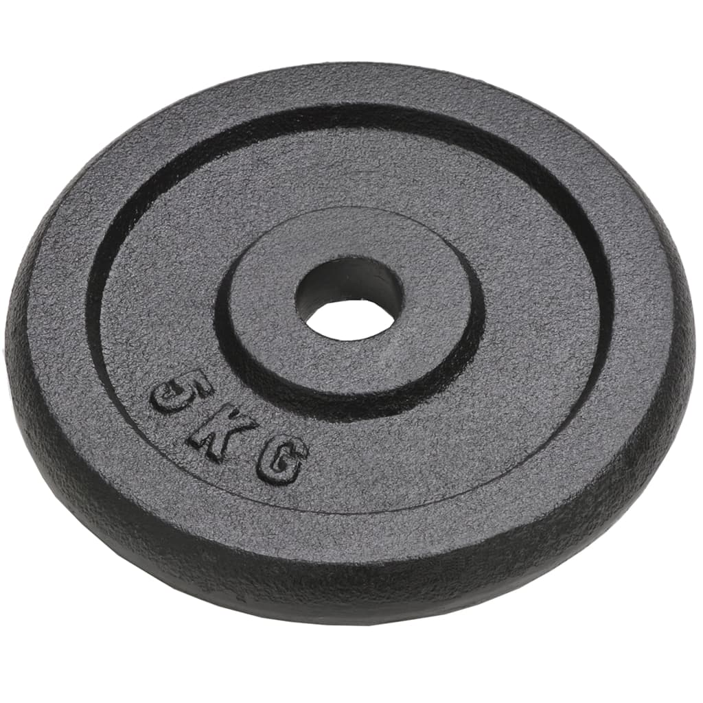 vidaXL Obciążniki żeliwne, 4 szt., 4x5 kg