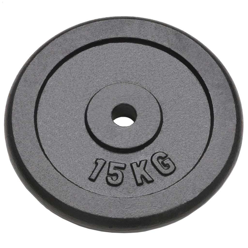 vidaXL Obciążniki żeliwne, 2 sztuki, 2 x 15 kg