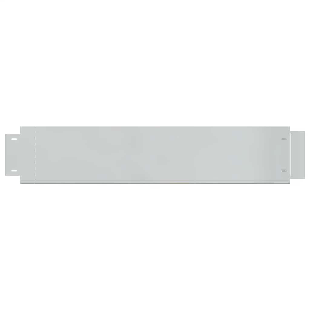 vidaXL Obrzeże trawnikowe, 15 szt., stal galwanizowana, 100x20cm