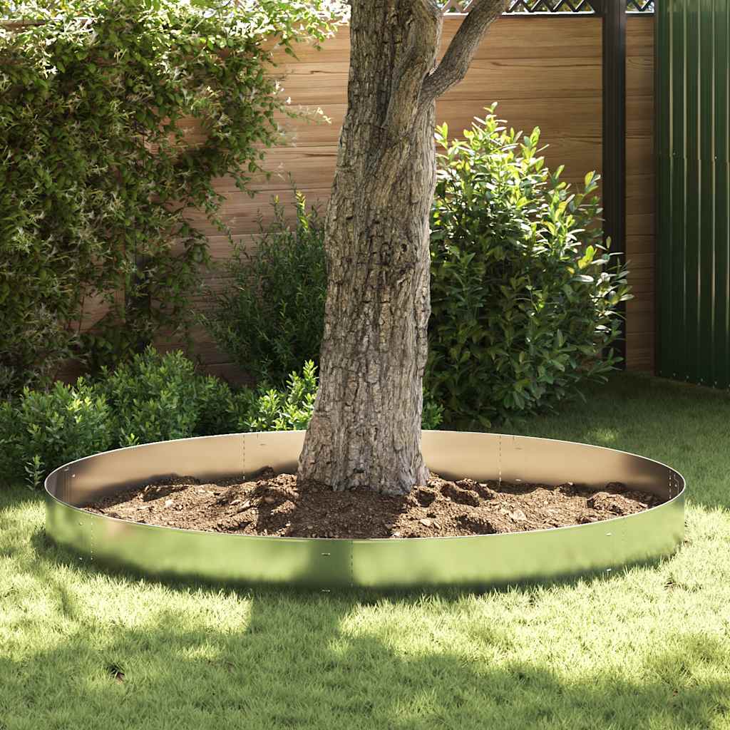 vidaXL Obrzeże trawnikowe, 20 szt. stal galwanizowana, 100x20cm