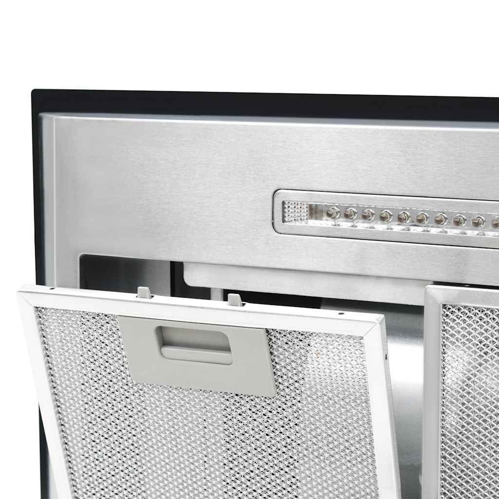 vidaXL Okap z dotykowym wyświetlaczem, 90 cm, LCD i LED, 756 m³/h