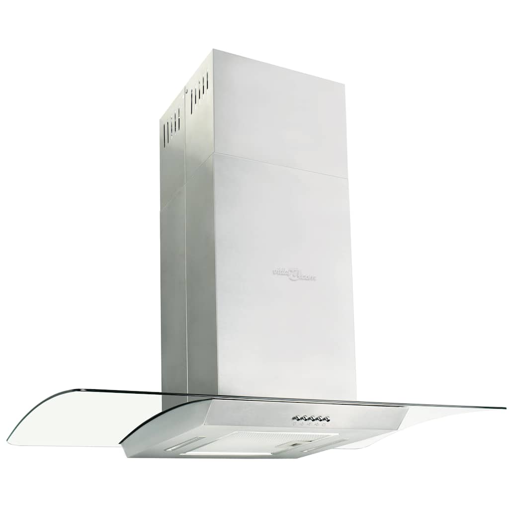 vidaXL Okap kuchenny LED, stal nierdzewna, 90 cm, 756 m³/h