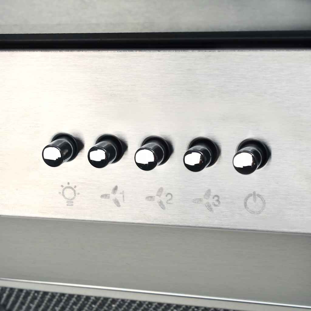 vidaXL Okap kuchenny LED, stal nierdzewna, 90 cm, 756 m³/h