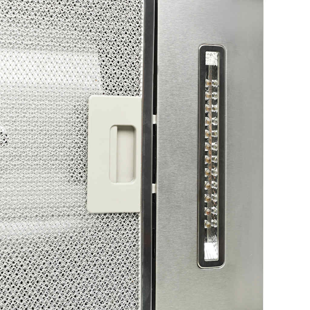 vidaXL Okap kuchenny LED, stal nierdzewna, 90 cm, 756 m³/h