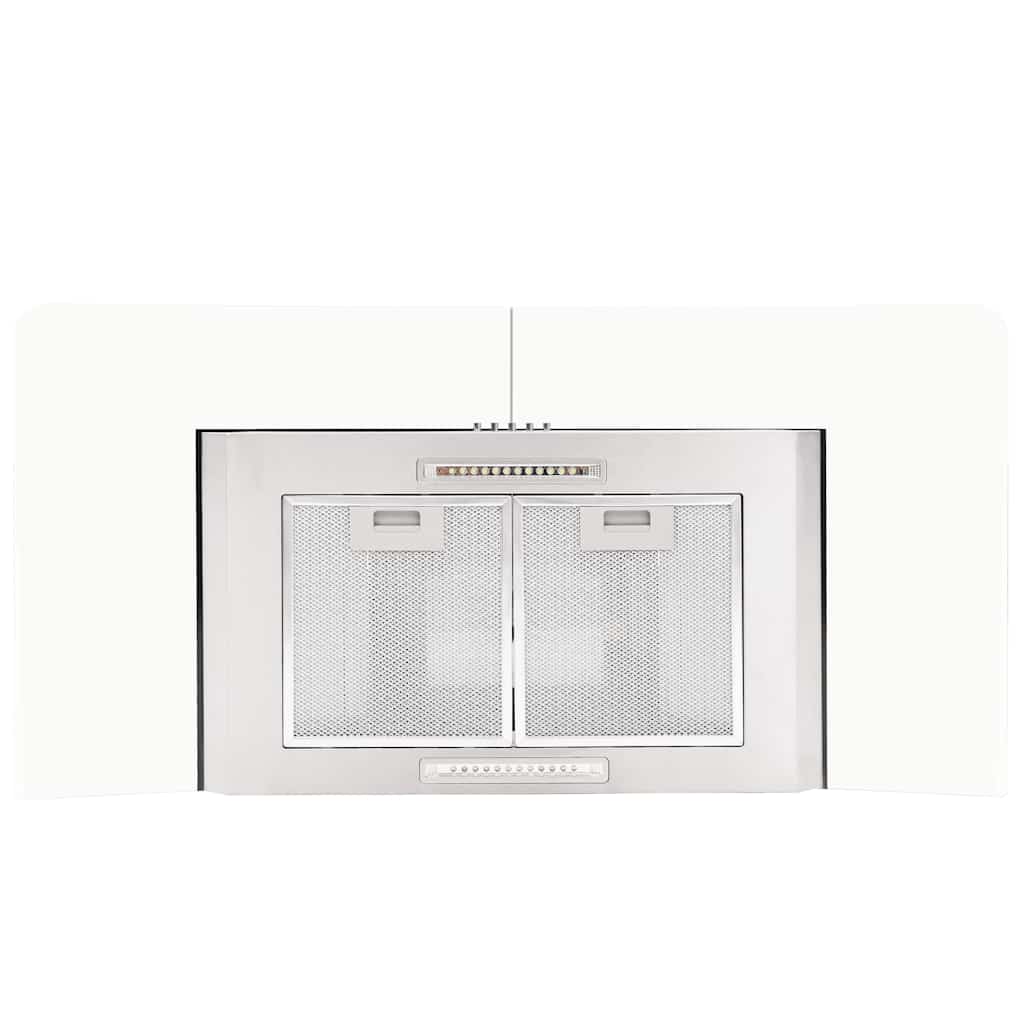 vidaXL Okap kuchenny LED, ścienny, stal nierdzewna, 90 cm, 756 m³/h