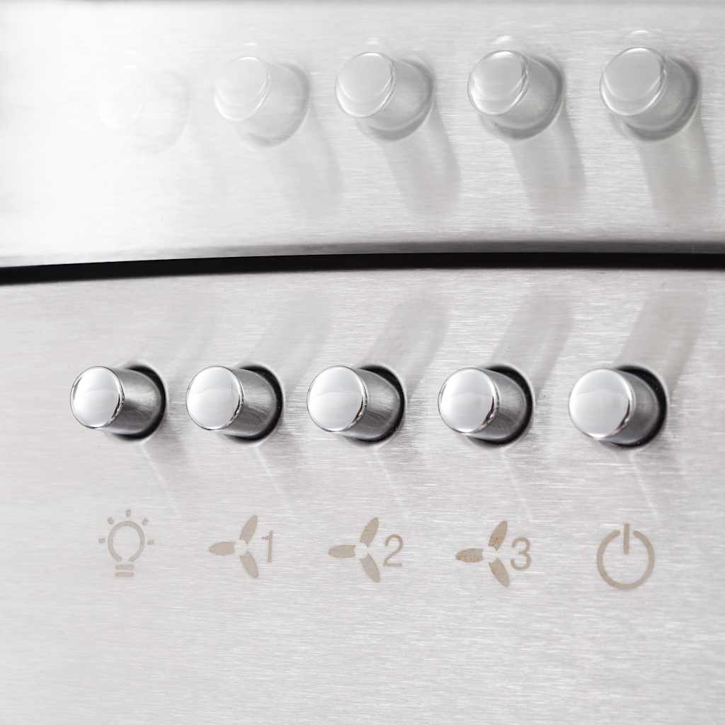 vidaXL Okap kuchenny LED, ścienny, stal nierdzewna, 60 cm, 756 m³/h