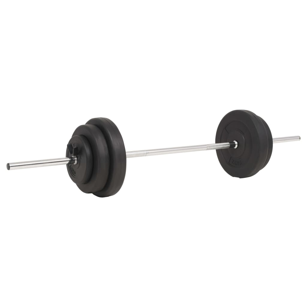 vidaXL Sztanga z zestawem obciążeń, 30 kg