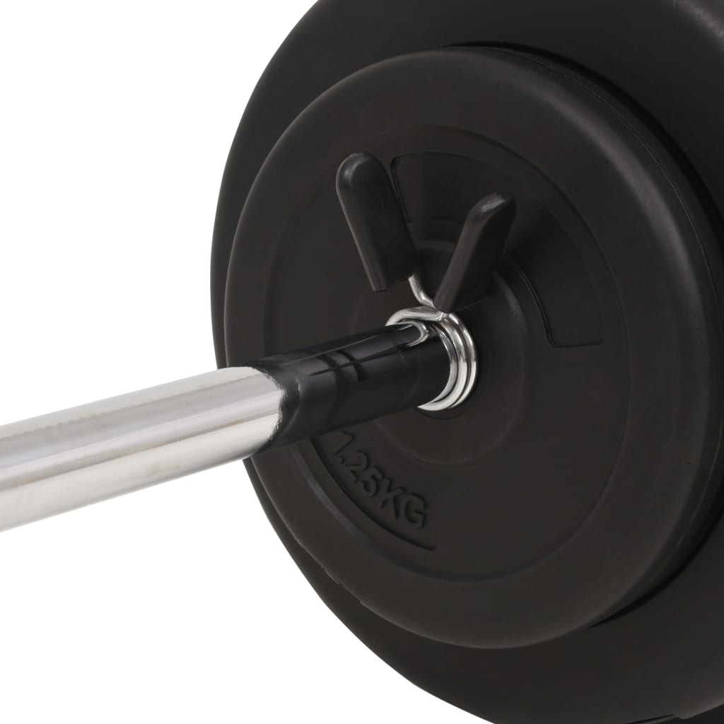 vidaXL Sztanga z zestawem obciążeń, 30 kg