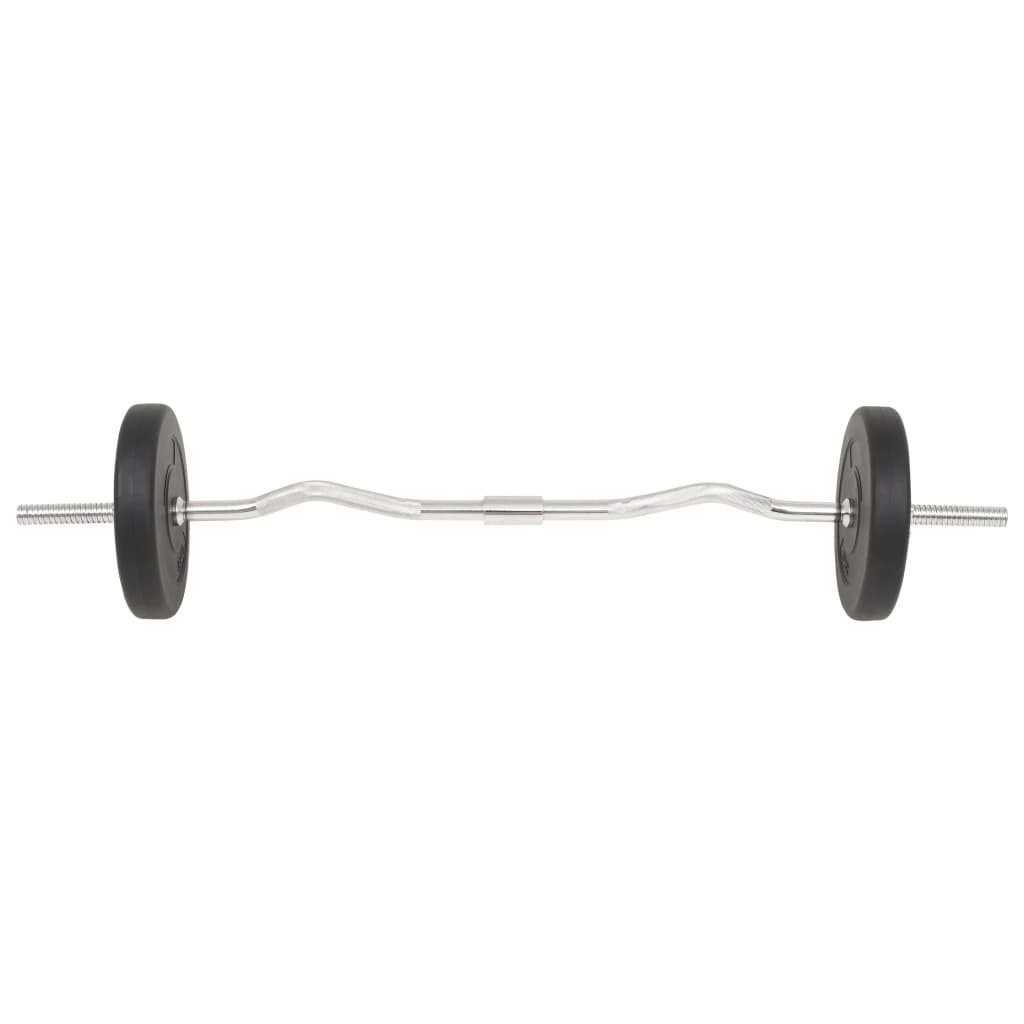 vidaXL Sztanga i hantle z zestawem obciążeń, 30 kg