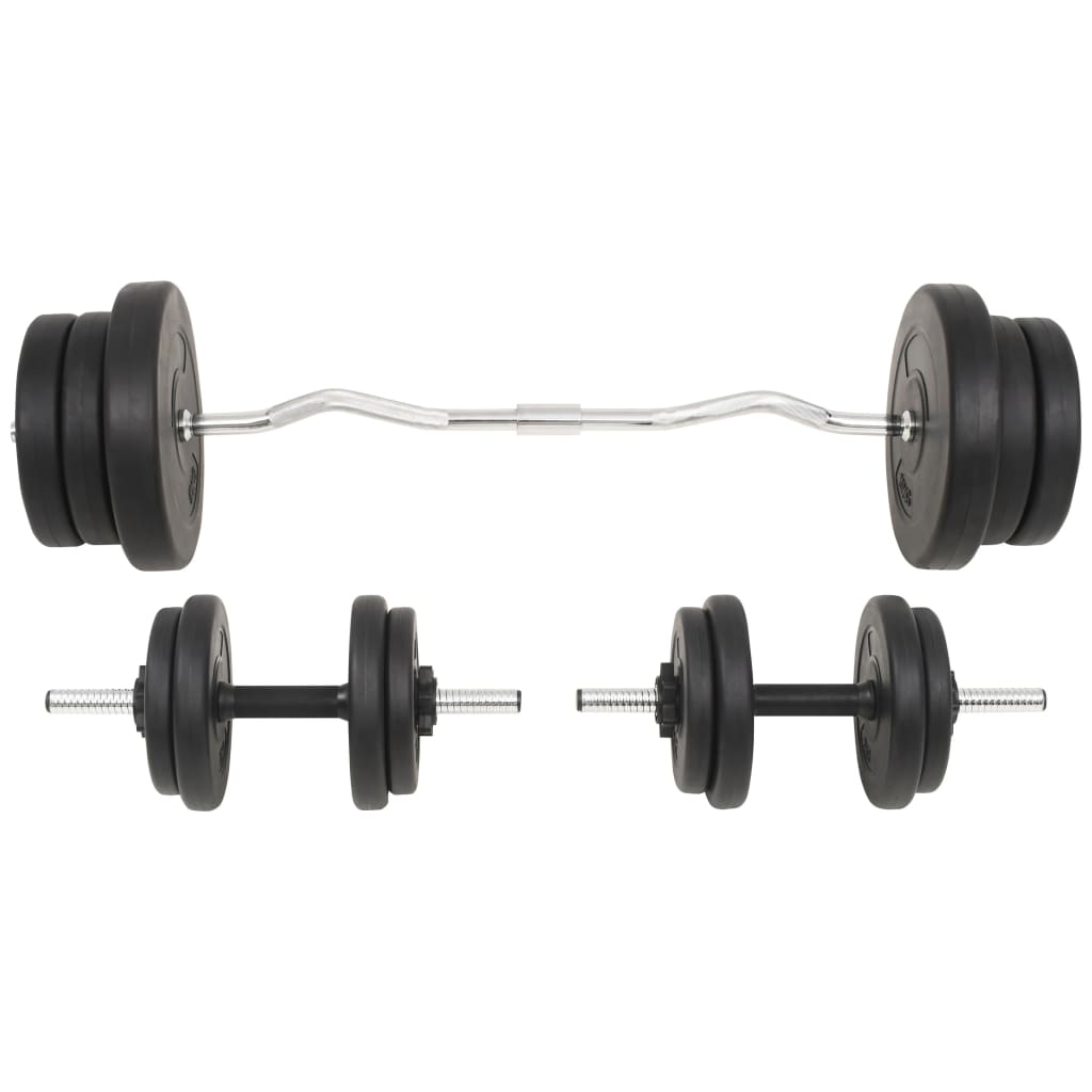 vidaXL Sztanga i hantle z zestawem obciążeń, 60 kg