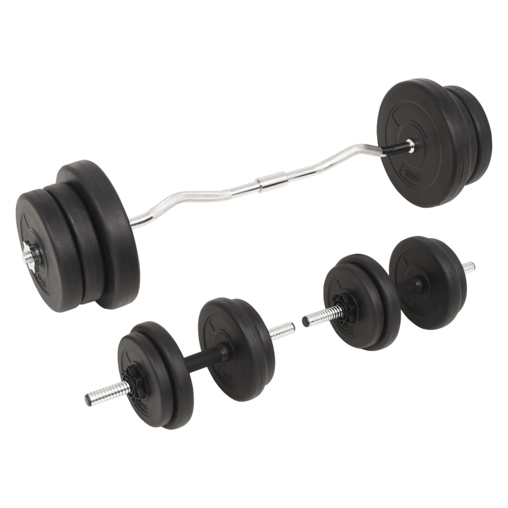 vidaXL Sztanga i hantle z zestawem obciążeń, 60 kg