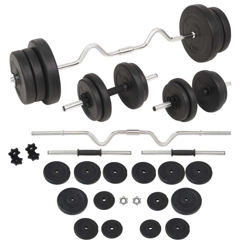 vidaXL Sztanga i hantle z zestawem obciążeń, 60 kg