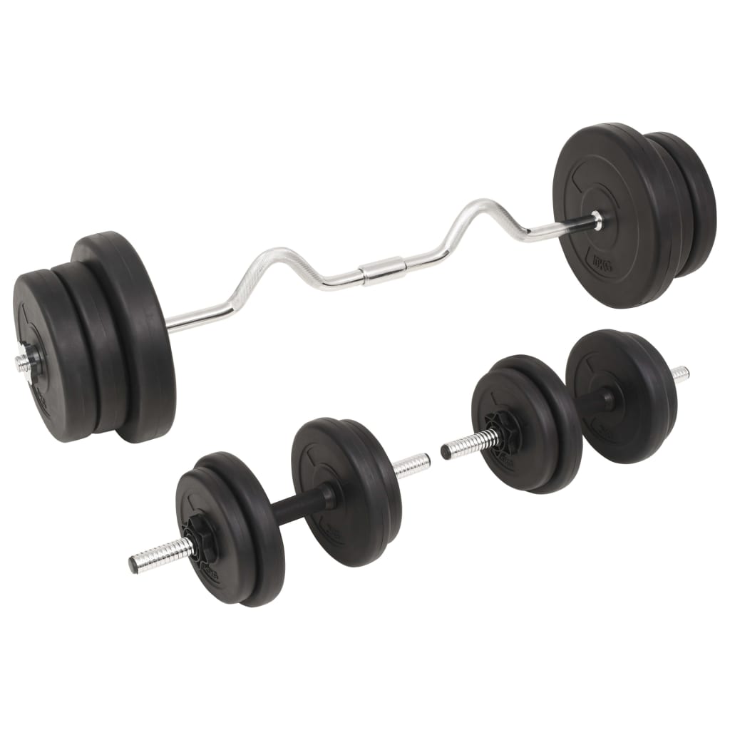 vidaXL Sztanga i hantle z zestawem obciążeń, 60 kg