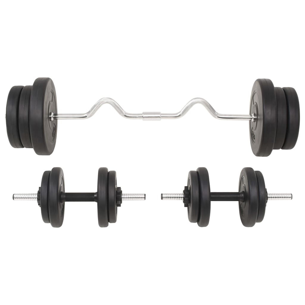 vidaXL Sztanga i hantle z zestawem obciążeń, 60 kg