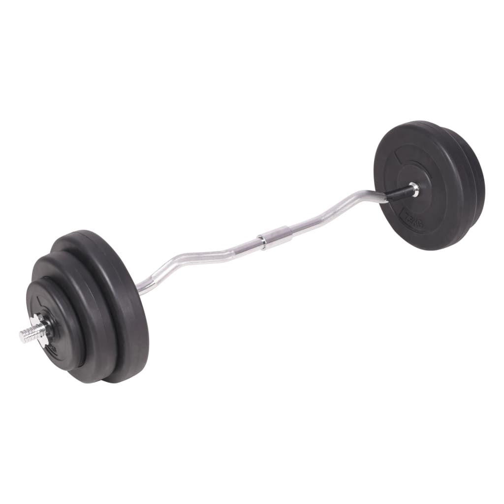 vidaXL Sztangi i hantle z zestawem obciążeń, 120 kg