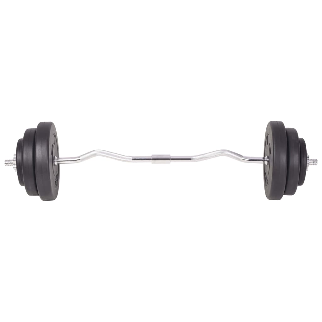 vidaXL Sztangi i hantle z zestawem obciążeń, 120 kg