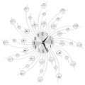vidaXL Zegar ścienny z mechanizmem kwarcowym, nowoczesny design, 50 cm