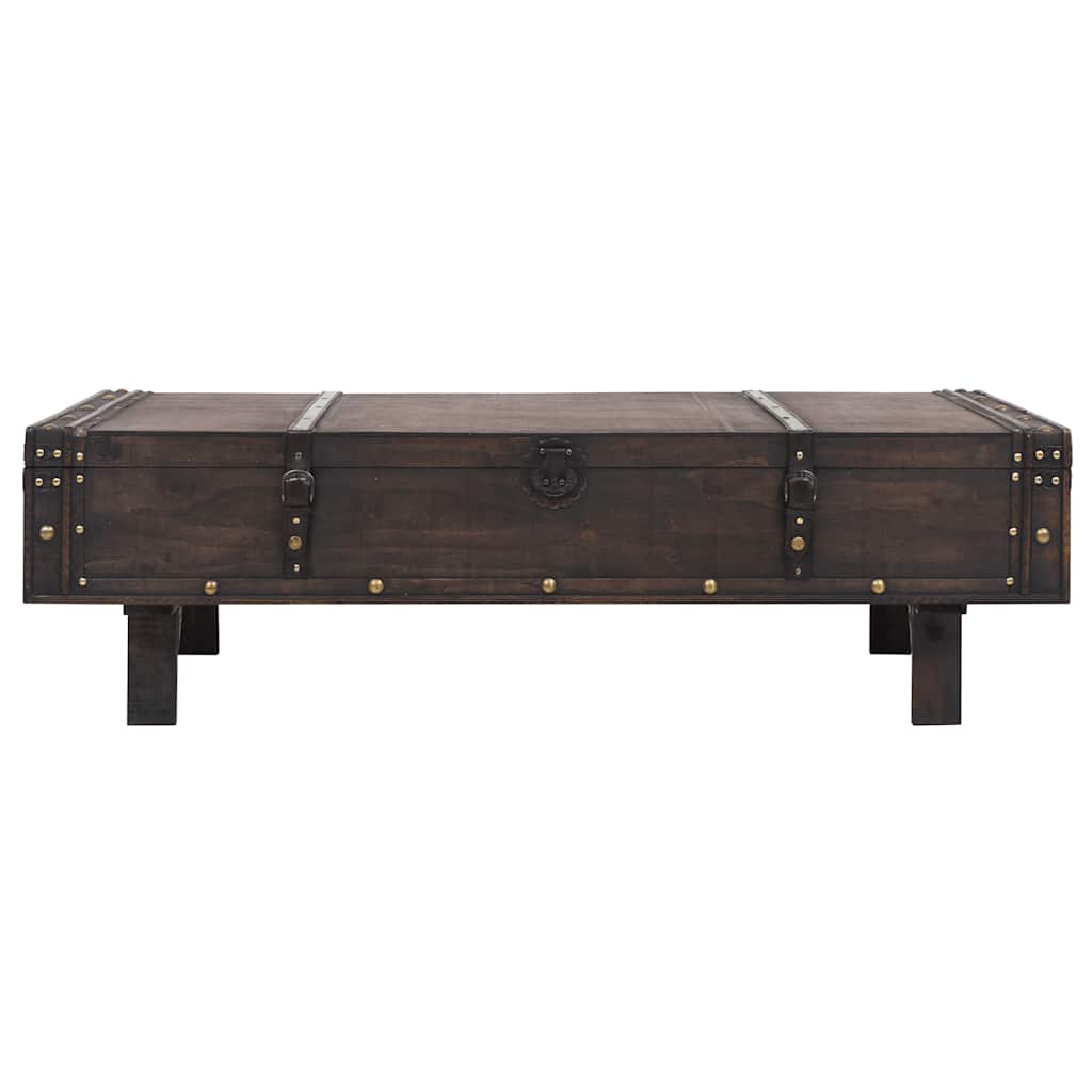 vidaXL Stolik kawowy w stylu vintage z sklejka, 120x55x35 cm