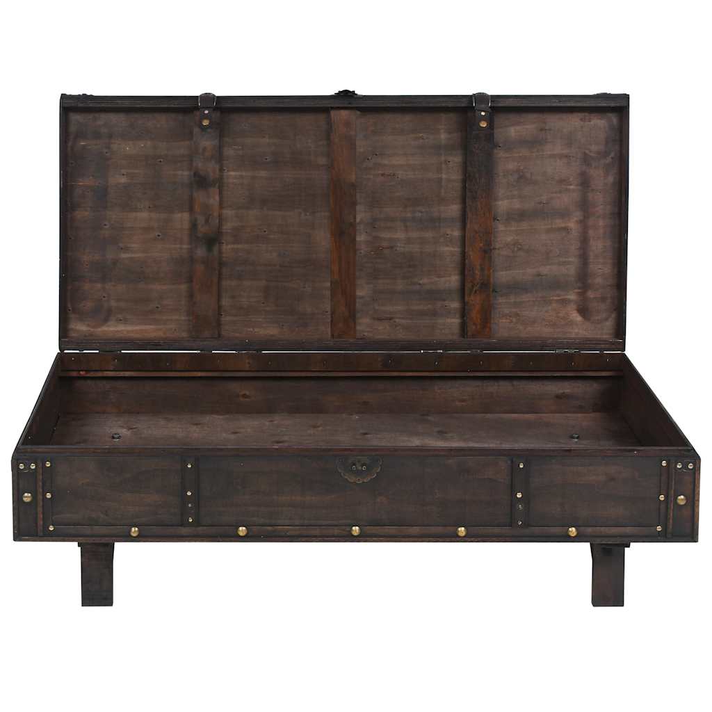 vidaXL Stolik kawowy w stylu vintage z sklejka, 120x55x35 cm
