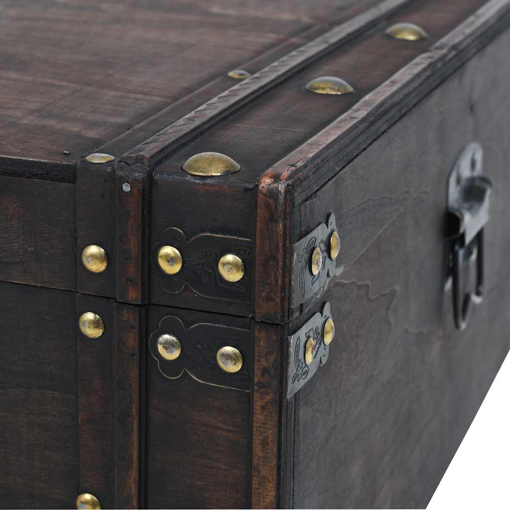 vidaXL Stolik kawowy w stylu vintage z sklejka, 120x55x35 cm