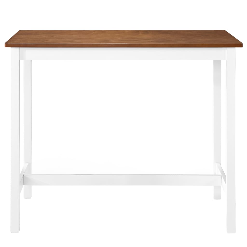 vidaXL Stolik barowy z drewna, 108 x 60 x 91 cm