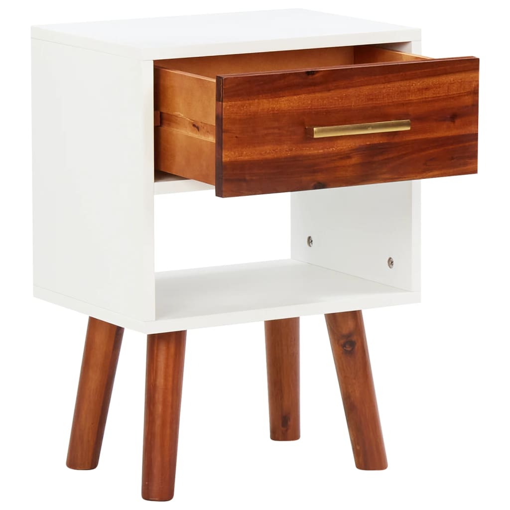 vidaXL Szafka nocna z drewna akacjowego 40x30x57 cm