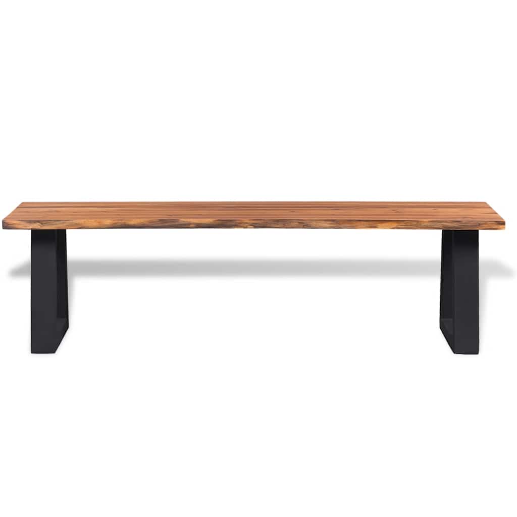 vidaXL Ławka z litego drewna akacjowego, 145 cm