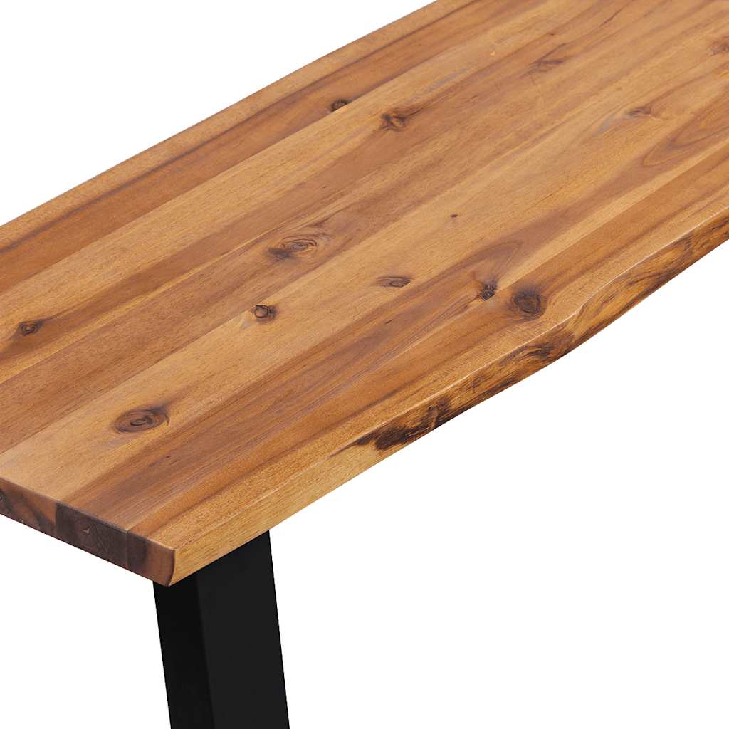 vidaXL Ławka z litego drewna akacjowego, 145 cm