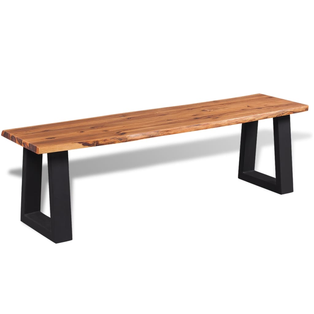 vidaXL Ława z litego drewna akacjowego 160 cm