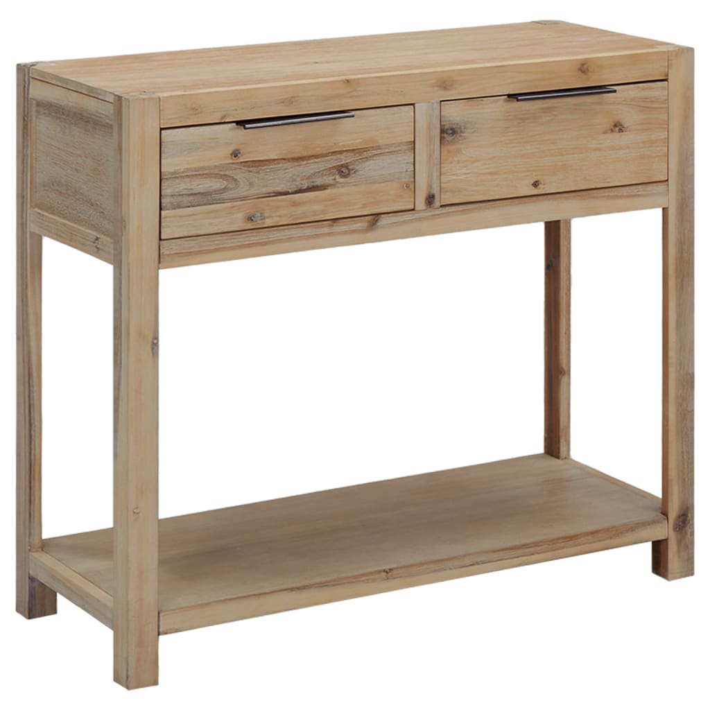 vidaXL Stolik typu konsola, 82 x 33 x 73 cm, lite drewno akacjowe