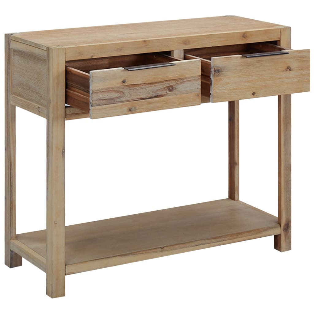 vidaXL Stolik typu konsola, 82 x 33 x 73 cm, lite drewno akacjowe