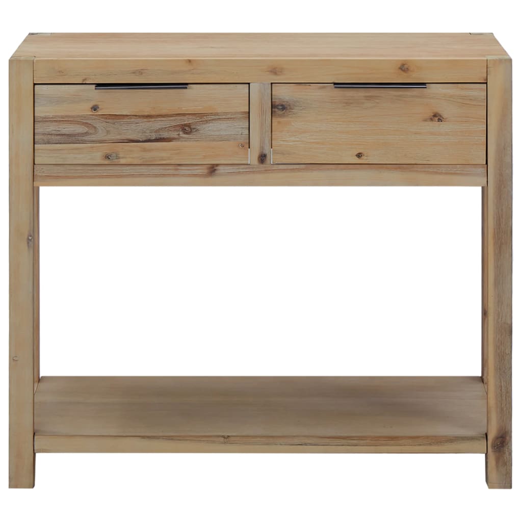 vidaXL Stolik typu konsola, 82 x 33 x 73 cm, lite drewno akacjowe