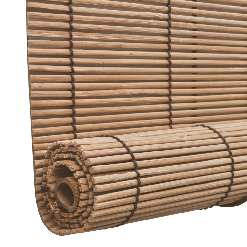 vidaXL Roleta bambusowa, 100 x 220 cm, brązowa