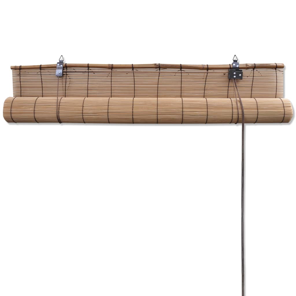 vidaXL Roleta bambusowa, 140 x 220 cm, brązowa